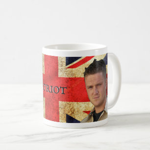 Mug Tommy Robinson - Un vrai patriote (avec drapeau) M