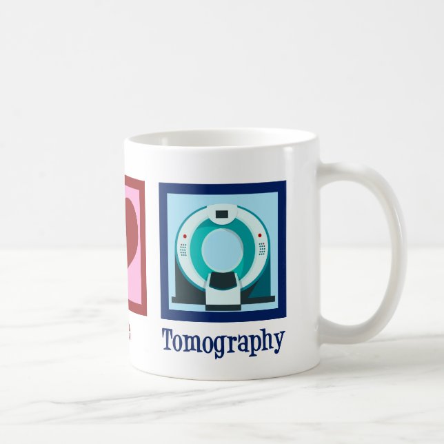 Mug Tomographe Peace Love Tomographie (Droite)