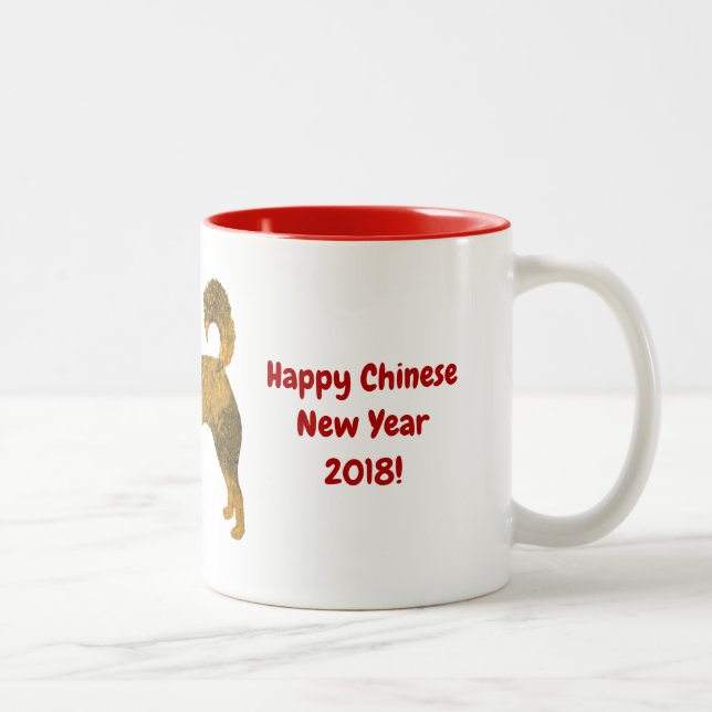 Mug Ton Sur Ton Husky Doré (Droit)