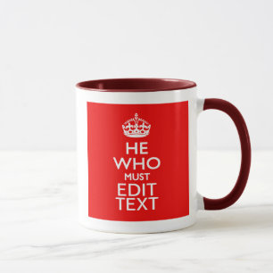 Mug Ton texte pour ceux qui doivent être obéis à la