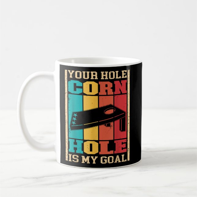 Mug Ton Trou Est Mon But Drôle Cornhole (Gauche)