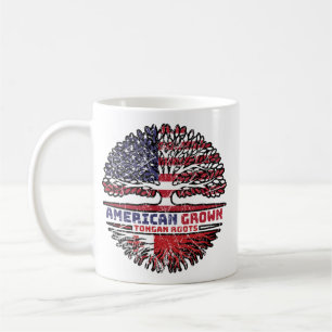 Mug Tonga Tongan États-Unis Amérique États-Unis Arbre