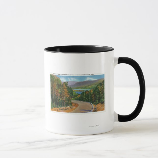 Mug Tongue Mt Trail Vue de Sabbath Day Point et (Droite)