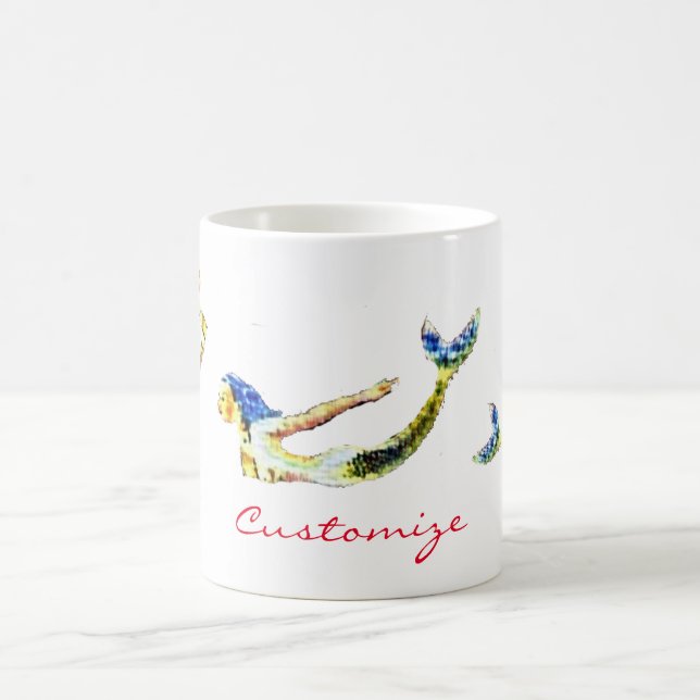 Mug Tonnelle de sirène de natation (Centre)