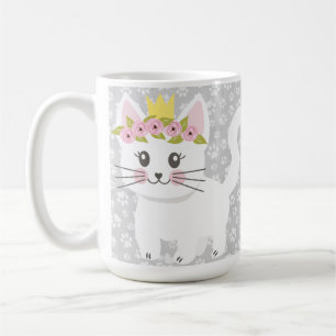 MUG TONS DE GRAY CAT EMPREINTES DE PATTES & KITTY CAT