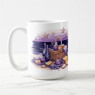 MUG TONS DE PURPLE BEACH PICNIC THEME