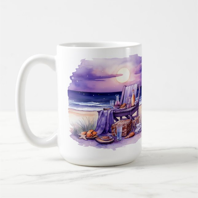 MUG TONS DE PURPLE BEACH PICNIC THEME (Gauche)