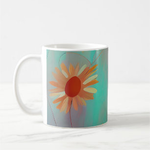 Mug Tons feutrés tournesols abstraits