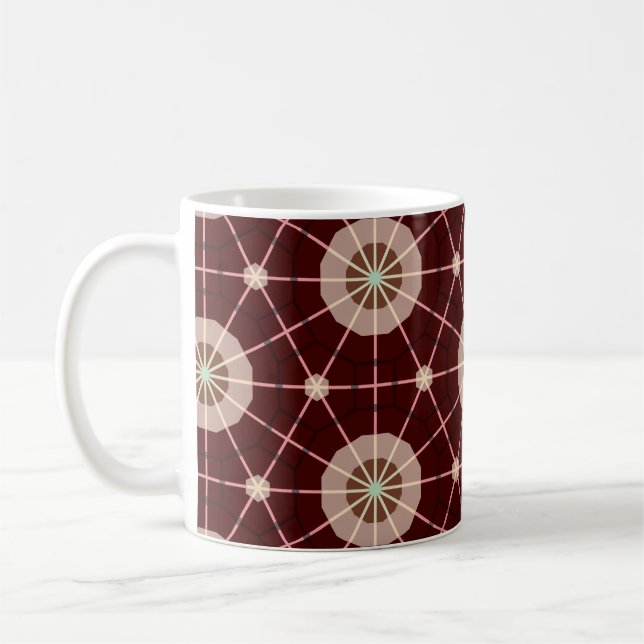 Mug Tons Terreux Géométriques Chauds (Gauche)