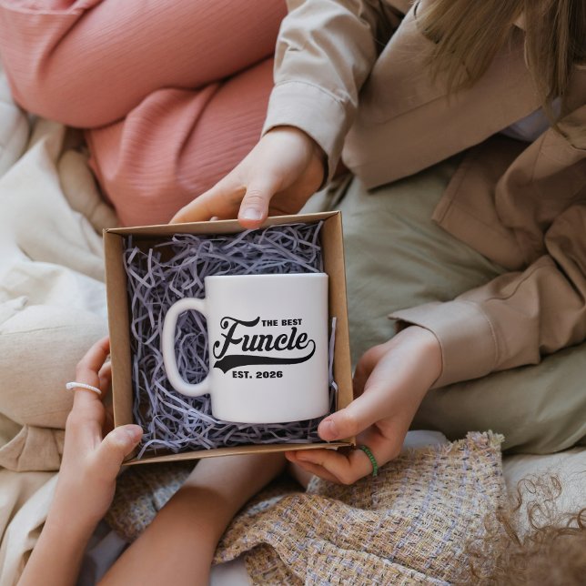 Mug Tonton à Venir Grossesse Drôle Funcle (uncle to be pregnancy coffee mugs black and white baby reveal best uncle ever first time uncle funny)