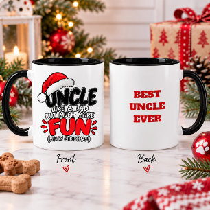 Mug Tonton drôle Noël Amusement Famille Cadeau de fête
