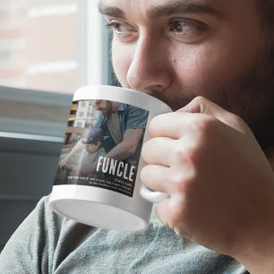 Mug Tonton FUNCLE 2 Photo Drôle Mignon Noël