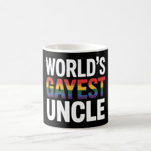 Mug Tonton le plus gay du monde LGBTQ Fierté gay Allié