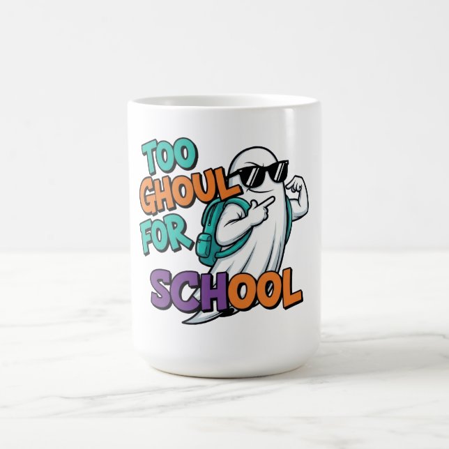 Mug Too Ghoul pour l'Halloween scolaire (Centre)