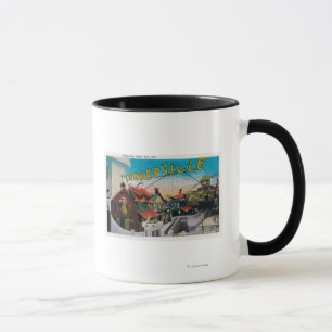 Mug Toonerville au parc PierSanta Monica, CA d'océan