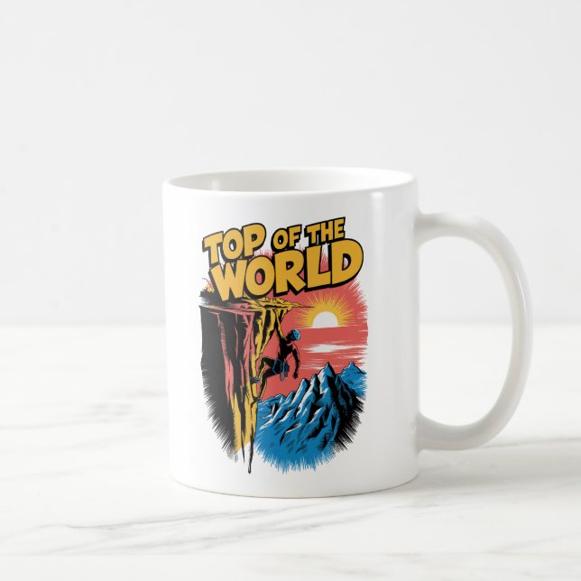 Mug Top of the World Rock Escalade Design (Droite)