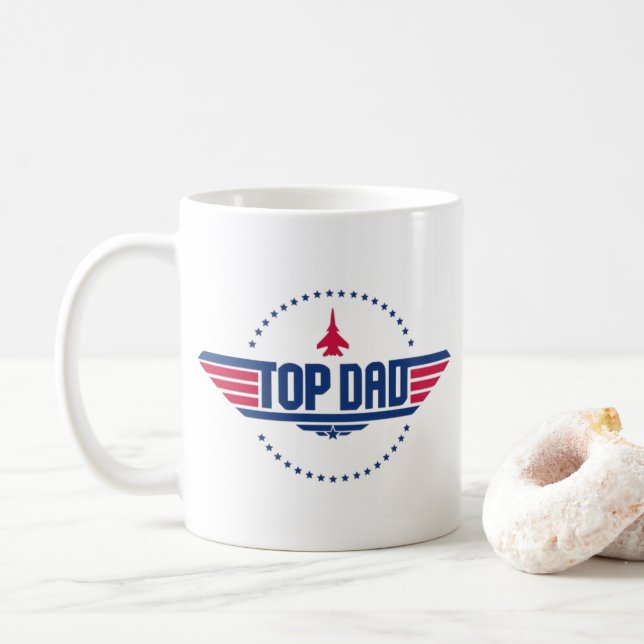 Mug Top Papa Top Gun Inspiré (Avec donut)