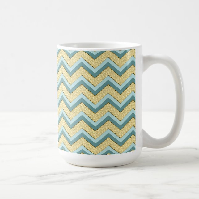 Mug Topaz Parties scintillant Chevron Motif (Droite)