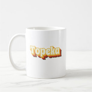 Mug Topeka Retro Texte Vintage