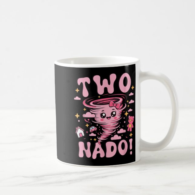 Mug Tornado 2 Year Old Girl Birthday Two Nado 2nd Bday (Droite)