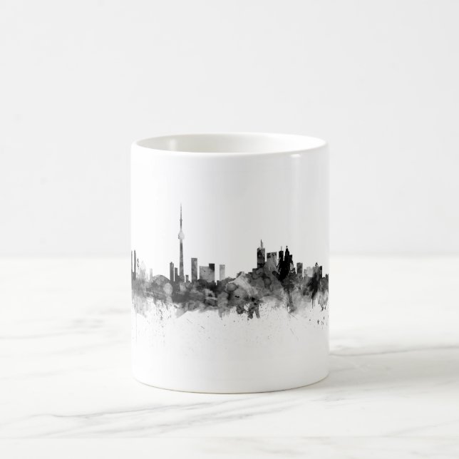 Mug Toronto Canada Skyline Black White (Centre)