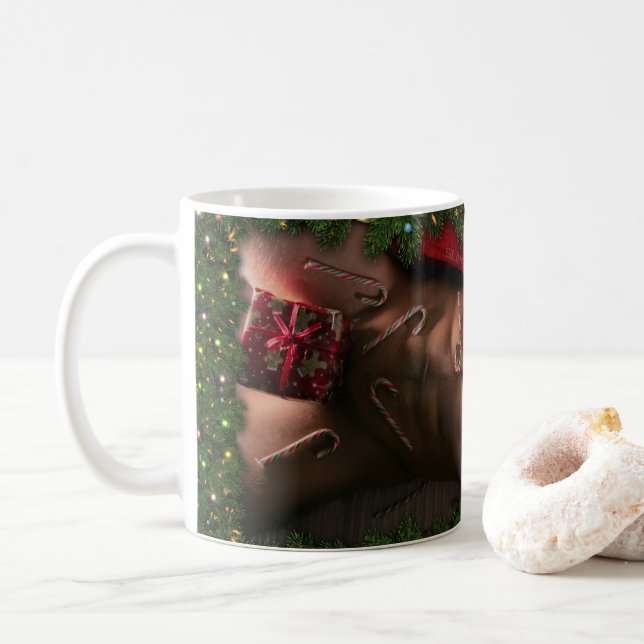 Mug torse masculin six pack ventre nu de SlipperyJoe (Avec donut)
