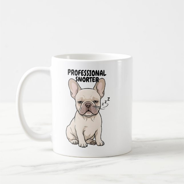 Mug Tortionnaire Professionnel Bouledogue Français Caf (Gauche)