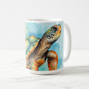 Mug Tortue à peinture mignonne