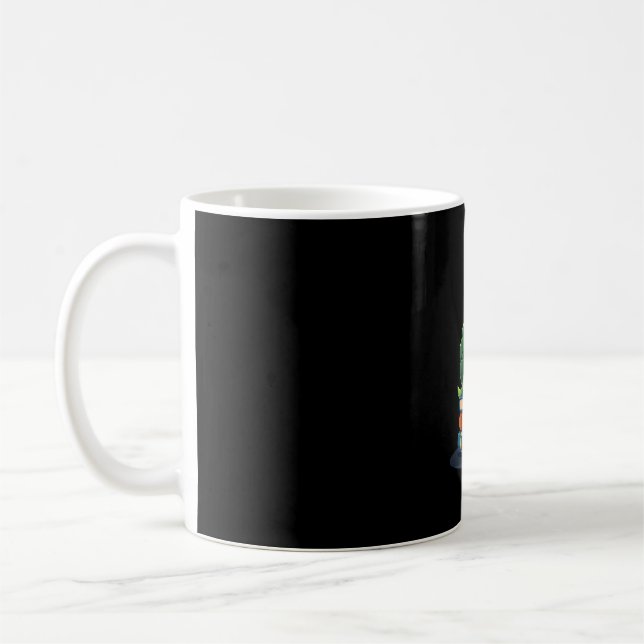 Mug Tortue adorable lisant des livres (1) (Gauche)