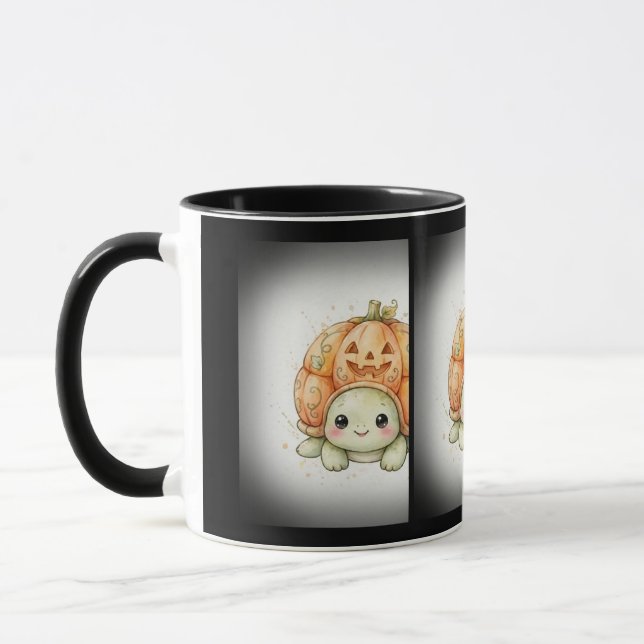 Mug Tortue avec coquille Jack-O'-Lantern (Gauche)