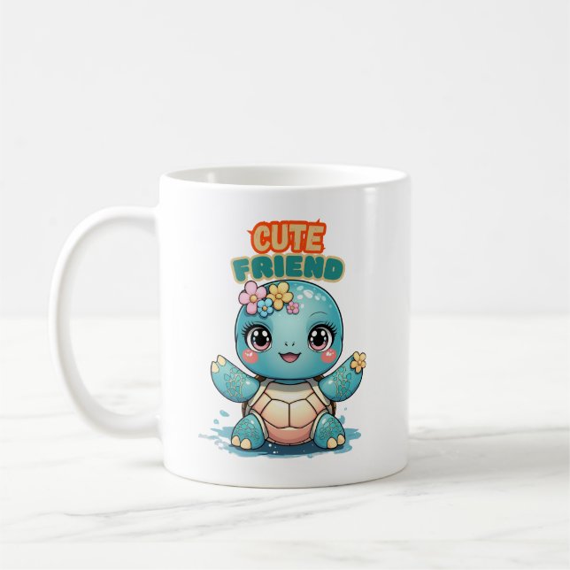 Mug Tortue Bébé Mignonne Kawaii (Gauche)