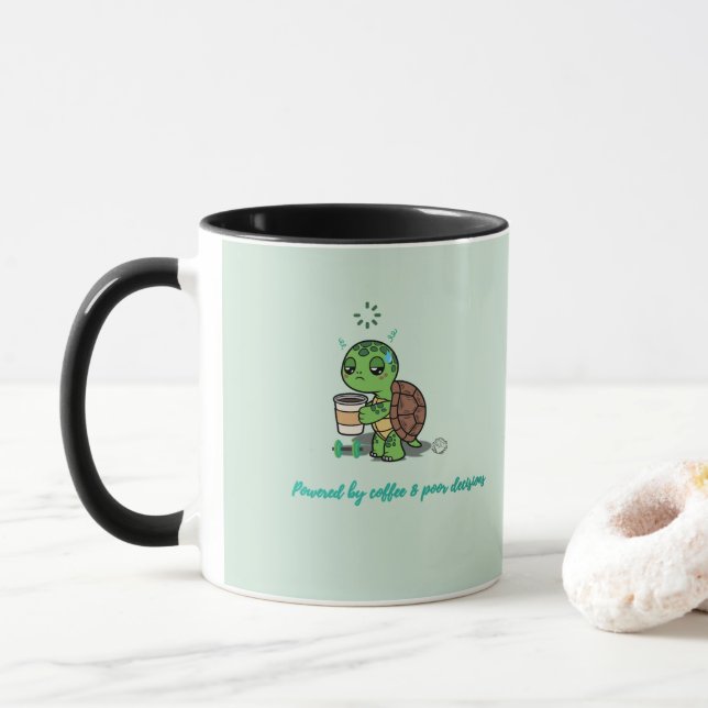 Mug Tortue Café Mignon (Avec donut)