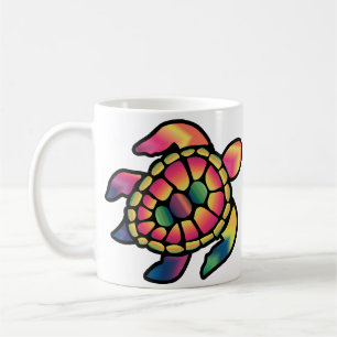 Mug Tortue Colorée Teintée : Une Tortue Vibrante en Ti