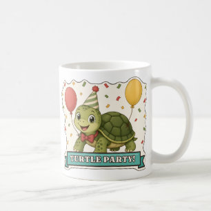 Mug Tortue de fête Tortue mignonne avec un chapeau de