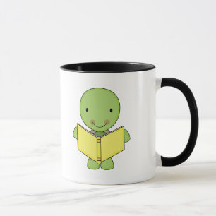 Mug tortue de lecture mignonne