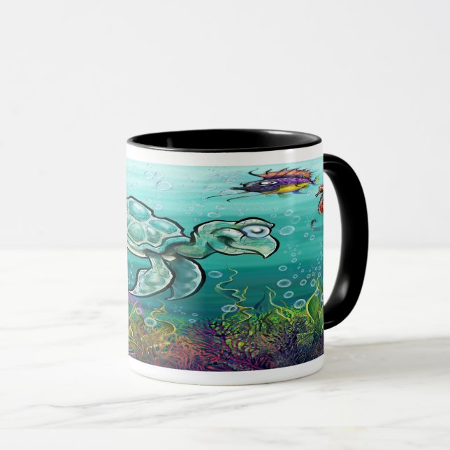 Mug Tortue de mer (Devant droit)