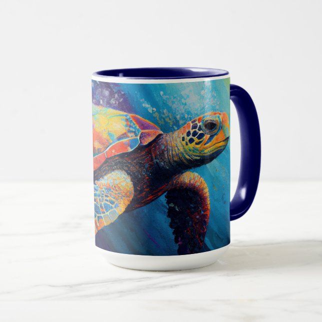 Mug Tortue de mer (Devant droit)