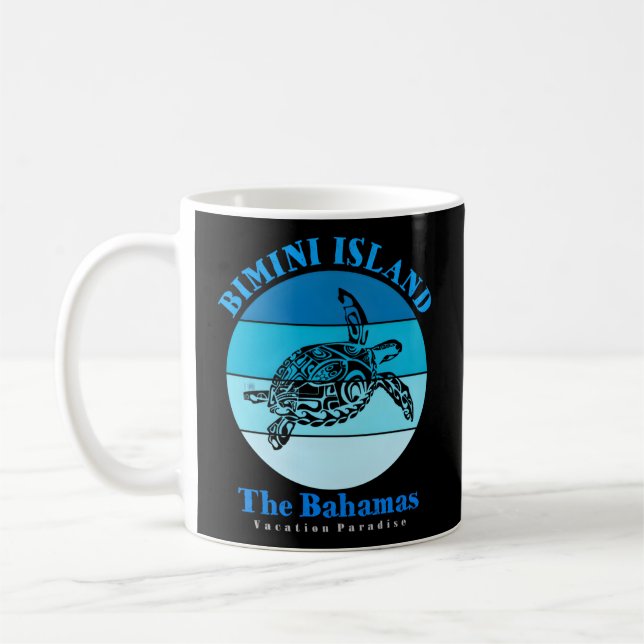 Mug Tortue de mer Bimini Ile Bahamas Océan (Gauche)