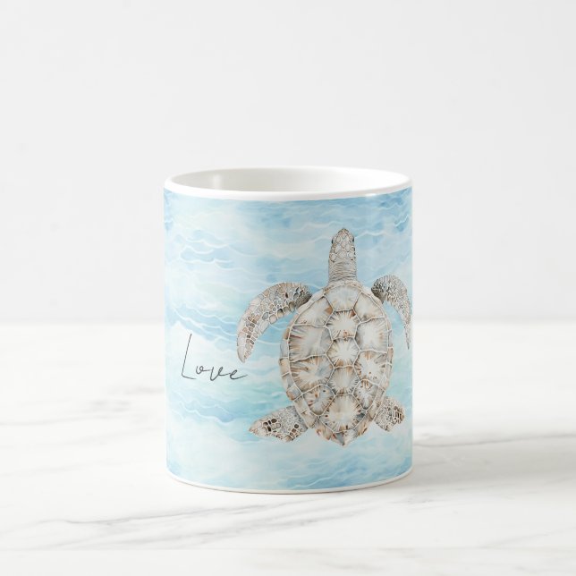 Mug Tortue de mer de l'océan bleu (Centre)
