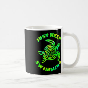 Mug Tortue de mer drôle il suffit de continuer à nager
