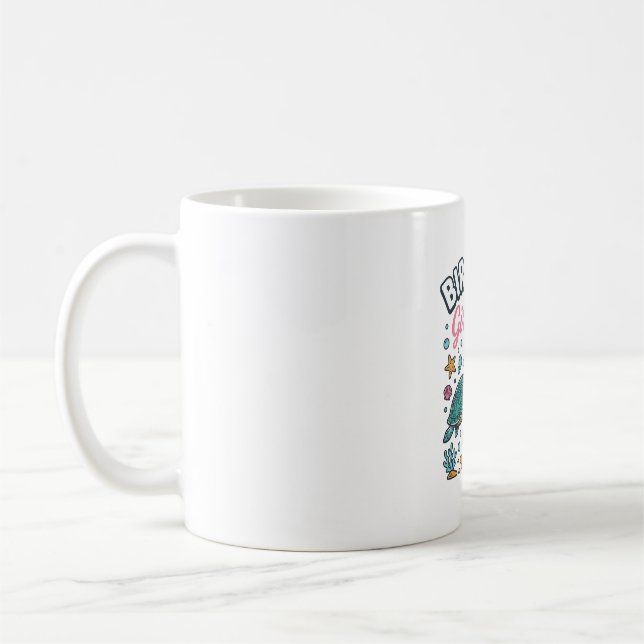 Mug Tortue de mer fille d'anniversaire 7e anniversaire (Gauche)