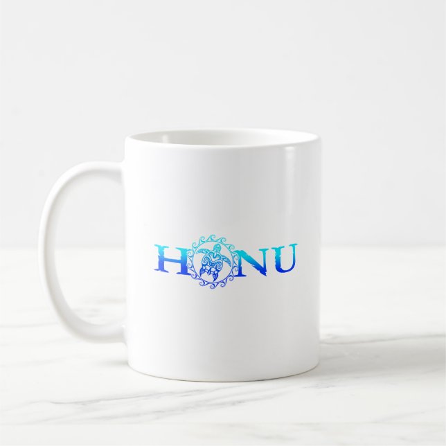 Mug Tortue de mer Hawaï de Honu bleu océanique (Gauche)