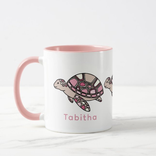 Mug Tortue de mer rose (Gauche)