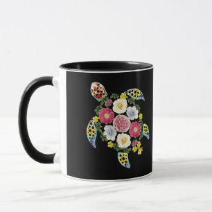 Mug Tortue des fleurs de mer Eté Tortue des mers
