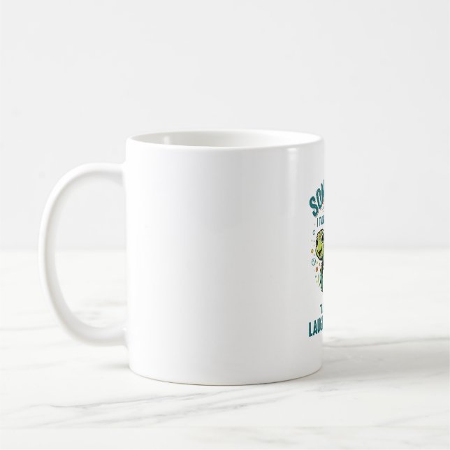Mug Tortue Drôle Qui Se Parle À Soi-Même Design De Che (Gauche)