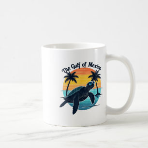 Mug Tortue du golfe du Mexique Tortue Vintage Graphiqu