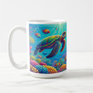Mug Tortue et poisson tropical