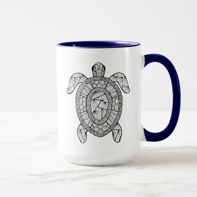 Mug Tortue inspirée (Droite)