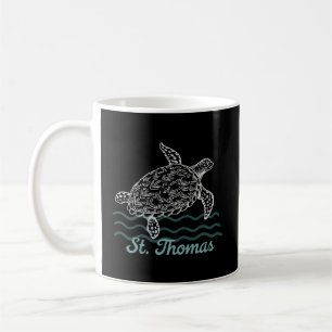 Mug Tortue marine de l'île des Caraïbes St Thomas
