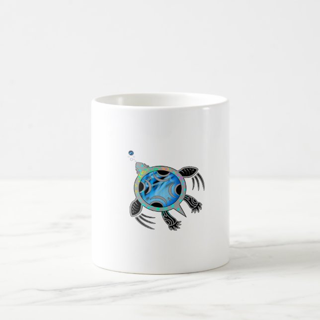 Mug Tortue marine peinte (Centre)